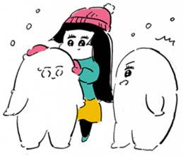 Michika Hamamura's Freedom Girl Sticker sticker #4944121