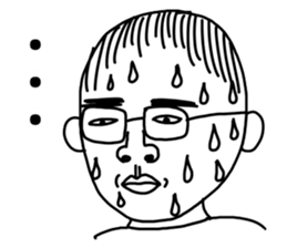 Hand drawn geek sticker #4944211