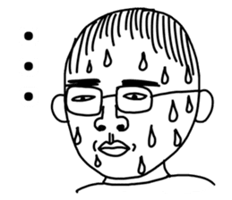 Hand drawn geek sticker #4944211