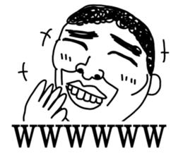 Hand drawn geek sticker #4944215