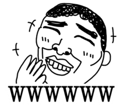 Hand drawn geek sticker #4944215