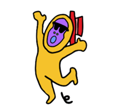 Gorilla and Afro2 sticker #4944287