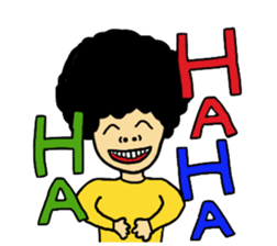 Gorilla and Afro2 sticker #4944294