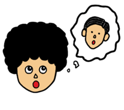 Gorilla and Afro2 sticker #4944315