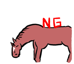 Mr,E-horse sticker #4944368