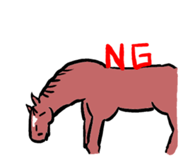 Mr,E-horse sticker #4944368