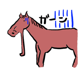 Mr,E-horse sticker #4944370