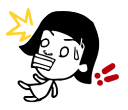 girl's daily sticker sticker #4945063