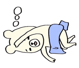 I am just a white bear return. sticker #4945189