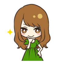 Cheerful girl sticker sticker #4945535