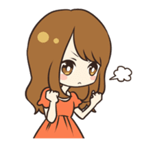 Cheerful girl sticker sticker #4945536