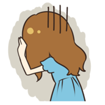 Cheerful girl sticker sticker #4945558