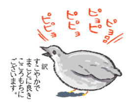 Toddle King quail ! sticker #4947021