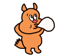 Funny squirrel sticker sticker #4947168