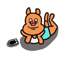 Funny squirrel sticker sticker #4947183