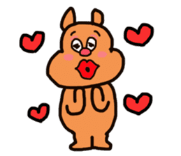 Funny squirrel sticker sticker #4947187