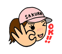 SAKURA YOKOMINE LOVE GOLF sticker #4947210