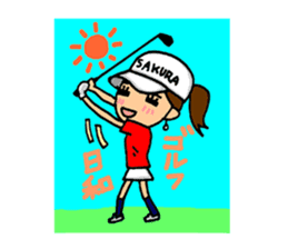 SAKURA YOKOMINE LOVE GOLF sticker #4947245