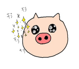 so cute pigs sticker #4947248