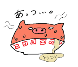 so cute pigs sticker #4947253
