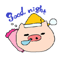 so cute pigs sticker #4947257