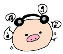 so cute pigs sticker #4947266