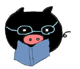 so cute pigs sticker #4947278