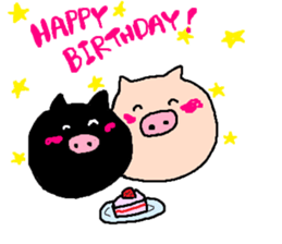 so cute pigs sticker #4947283