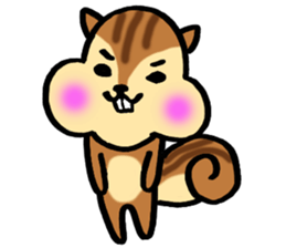 very cute squirrel Sticker sticker #4947446