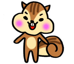 very cute squirrel Sticker sticker #4947447