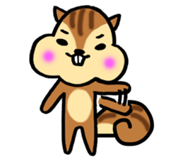 very cute squirrel Sticker sticker #4947449