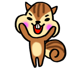 very cute squirrel Sticker sticker #4947450