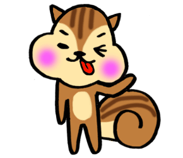 very cute squirrel Sticker sticker #4947451