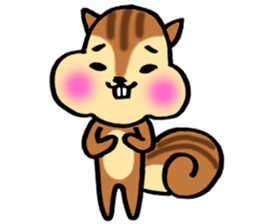 very cute squirrel Sticker sticker #4947452