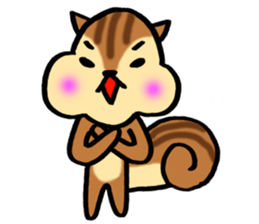very cute squirrel Sticker sticker #4947454