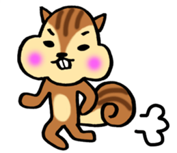 very cute squirrel Sticker sticker #4947462