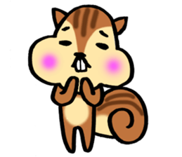 very cute squirrel Sticker sticker #4947464