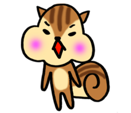 very cute squirrel Sticker sticker #4947469
