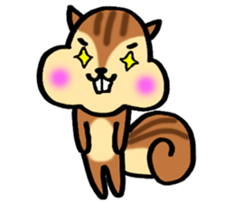 very cute squirrel Sticker sticker #4947472