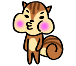 very cute squirrel Sticker sticker #4947477