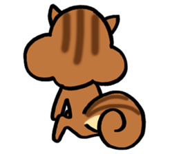 very cute squirrel Sticker sticker #4947480