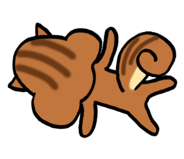 very cute squirrel Sticker sticker #4947481