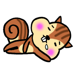 very cute squirrel Sticker sticker #4947482