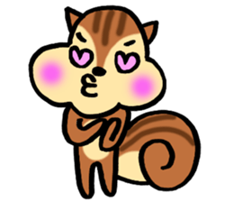 very cute squirrel Sticker sticker #4947484