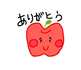 Fresh apples sticker #4948806