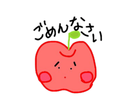 Fresh apples sticker #4948807
