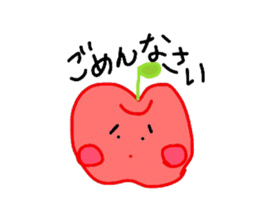 Fresh apples sticker #4948807