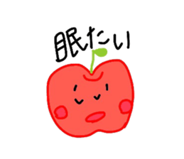 Fresh apples sticker #4948810