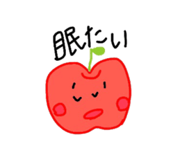 Fresh apples sticker #4948810