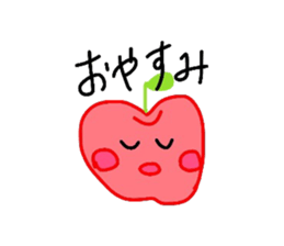 Fresh apples sticker #4948812